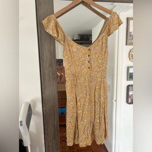Billabong Yellow Floral Midi Dress